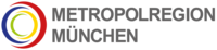 Abbildung Logo mit bunten Halbkreisen und der Beschriftung von Metropolregion München 